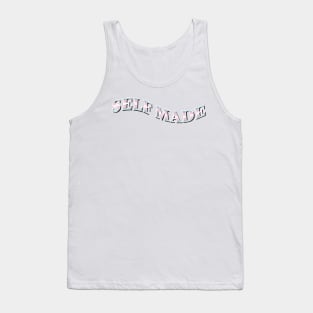 self made - trans pride typography (serif) Tank Top